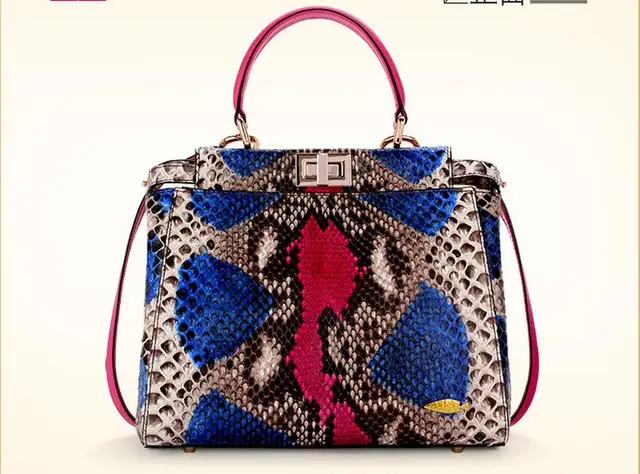 100Véritable En Serpent Python Dame Femmes Designer De Sac Peau troQsBhdCx