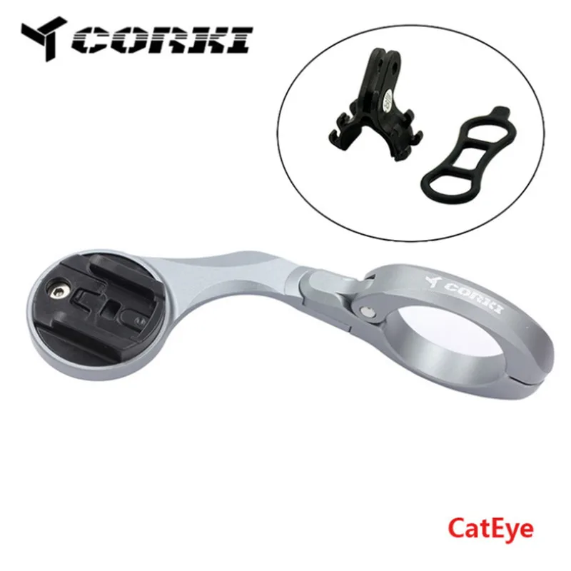 CatEye titanium Велосипед компьютер телефон Камера кронштейн противоударный велосипедов держатели для GARMIN Edge1000 Bryton CatEye поддержка GoPro крепления Расширенный - Цвет: CatEye titanium