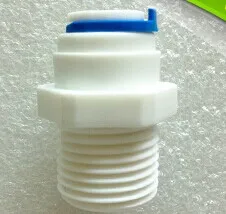 

Free shipping 10 Pcs/lot ,1/4" external thread to 1/4" quick connect for PE pipe,water pipe connector,plastic fittings