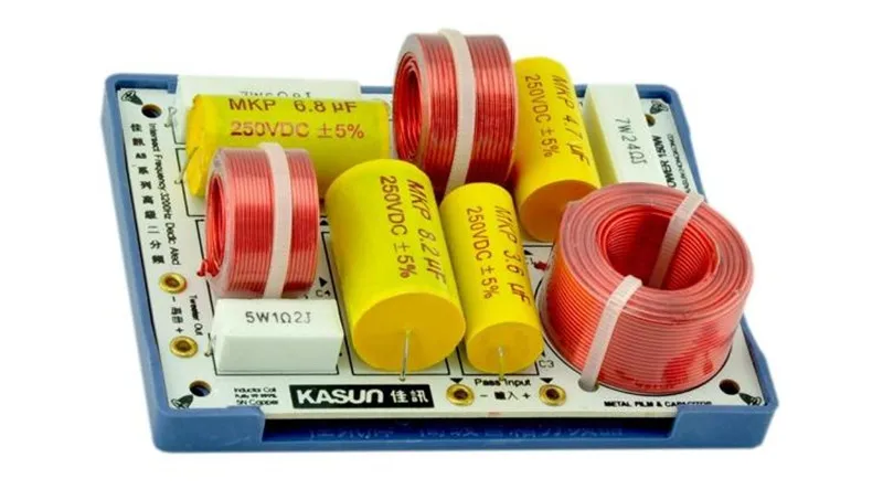 1 pair 2 Way 2 Unit Hi-Fi Speaker Frequency Divider Crossover Filters made by KASUN HongKong AS-23C-2