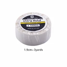 3/4 дюймов* 3 ярдов Белый держать двустороннюю ленту для парик шнурка/повторное применение ленточное наращивание волос/PU наращивание волос/Toupee клей для волос