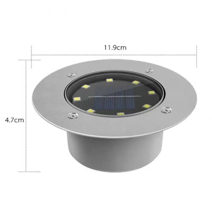 Jardim ao ar Lâmpada de Assoalho Led à Prova Solar Dwaterproof Água Enterrado Livre Casa Luzes Solares Tsh Loja Luz 19 Cheap Lâmpadas subterrâneas