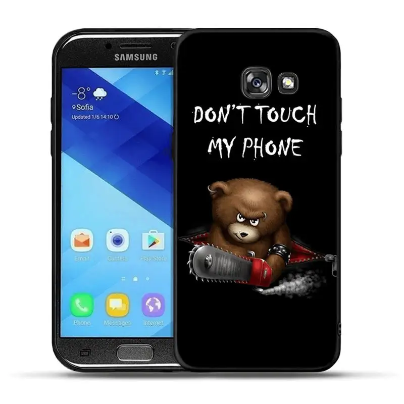 Простая одежда с надписями и надписью «Don't Touch My чехол для Samsung Galaxy A7 A5 A3 A8 A6 плюс A9 чехол для телефона A50 A30 A20 чехол Coque