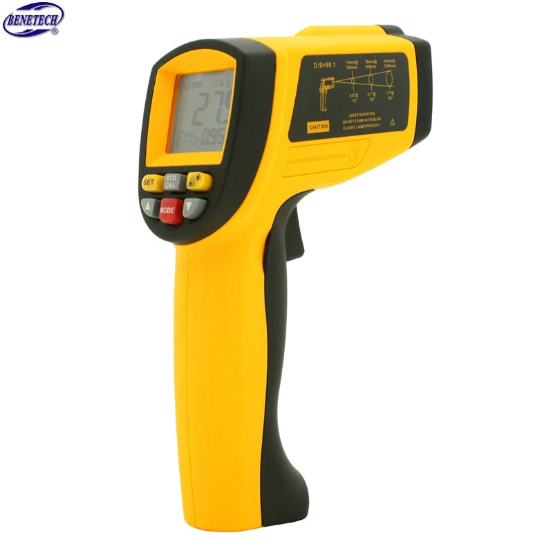 ФОТО GM1150A Non-Contact Laser LCD Display Digital IR Infrared Thermometer Temperature Meter Gun Point -18~1550 Degree