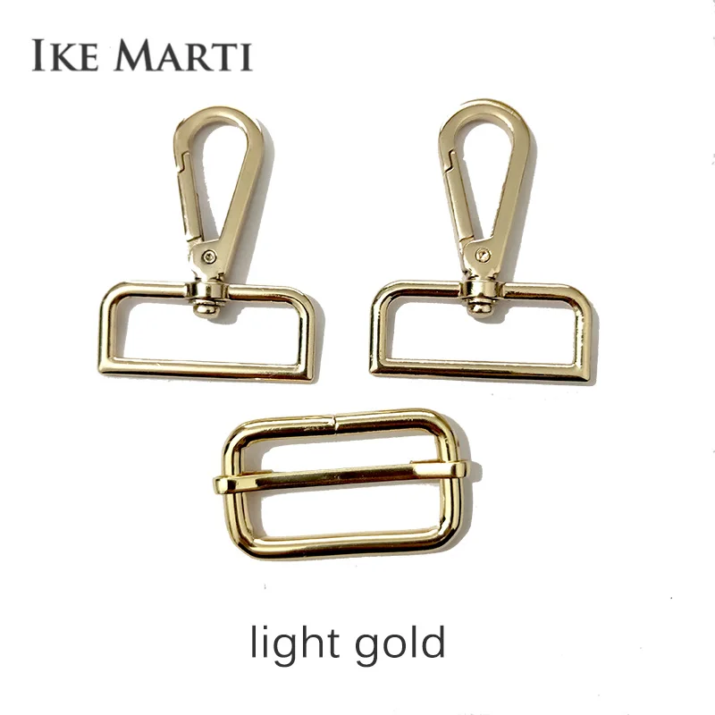 IKE MARTI 4 Sets Hook Slide Buckle Suit Hanger Clasp for Webbing Diy Strap Belt Metal Bag Parts Assessoires Snap Hooks Hardware 1