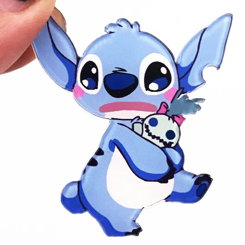 1pcs Cartoon Stitch Alien Cute Pins And Brooches For Women Men Lapel