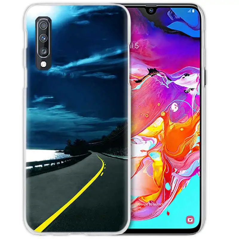 Спортивный супер автомобильный чехол для samsung Galaxy A50 A70 A20e A40 A30 A20 A10 A8 A6 Plus A9 A7 жесткий прозрачный чехол для телефона из поликарбоната - Цвет: 06