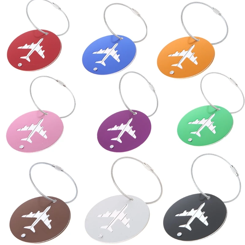 

Travel Aluminum alloy Luggage Tags Suitcase Label Holder Name Address ID Baggage Tag Travel Accessories Cute Fashion