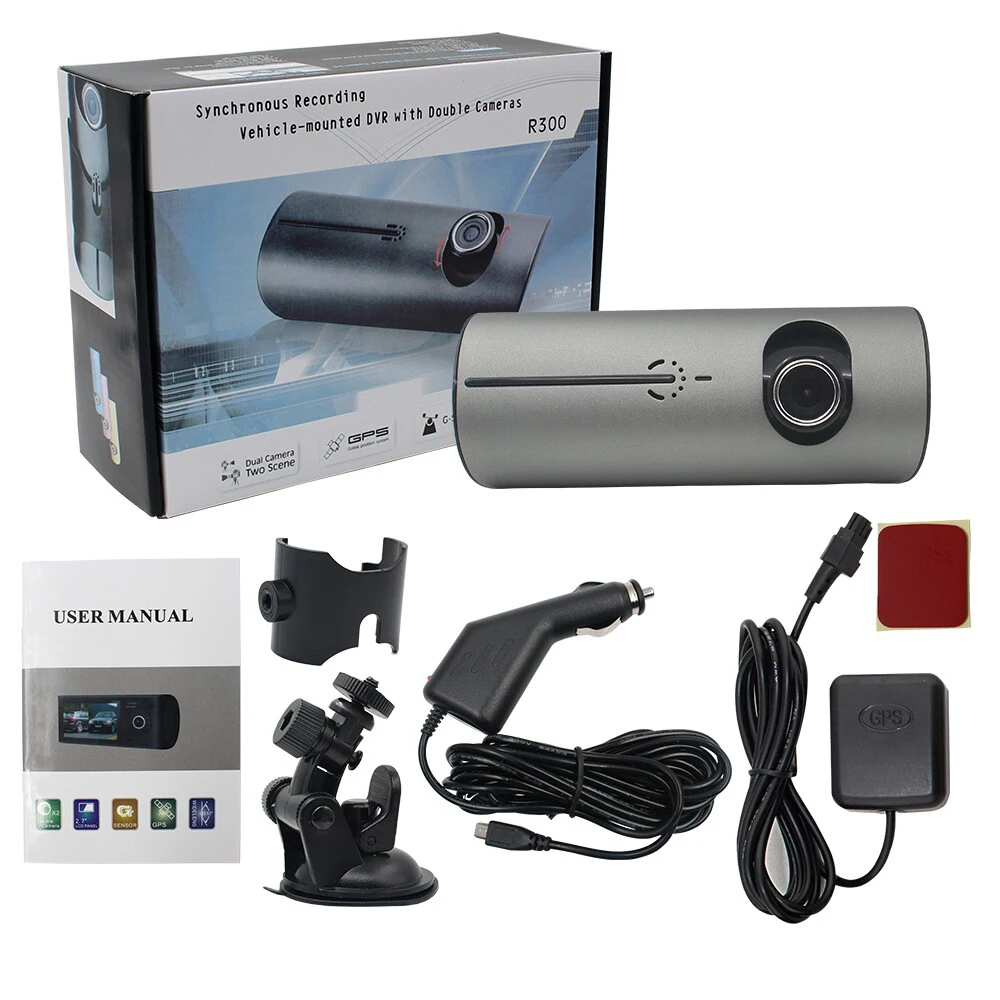 XIAOMI DVR видеорегистратор Камера 2,7 ''Автомобиля Привод видео Регистраторы Cam AVI G-Сенсор gps Двойной объектив Широкий формат Dashcam X3000 R300 авто
