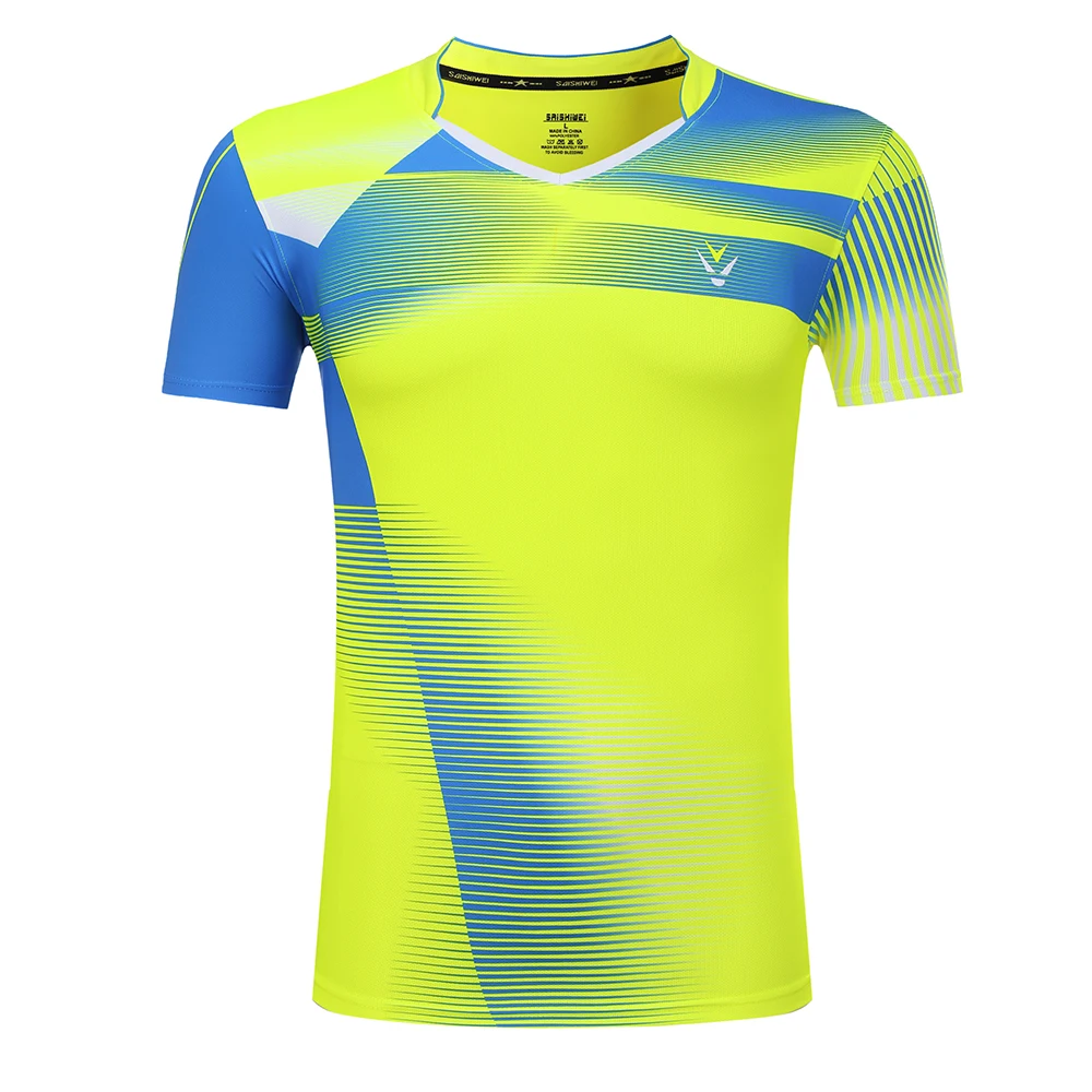 Free Print Badminton Quick Dry Sports Shirt , Tennis T Shirt Male/female , Tennis Shirts ,table Tenn
