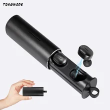 TONGWODE беспроводные HiFi наушники спортивные мини наушники Bluetooth 5,0 режим двойного соединения гарнитура с двойным стерео микрофоном зарядная коробка