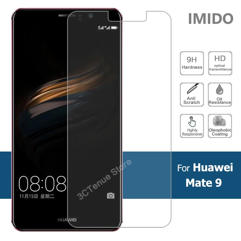 

9H Premium Glass Film For Huawei Mate 9 Front Tempered Glass Screen Protector Cover On Mate9 Mha-L09 Mha-L29 Mha L29 L09