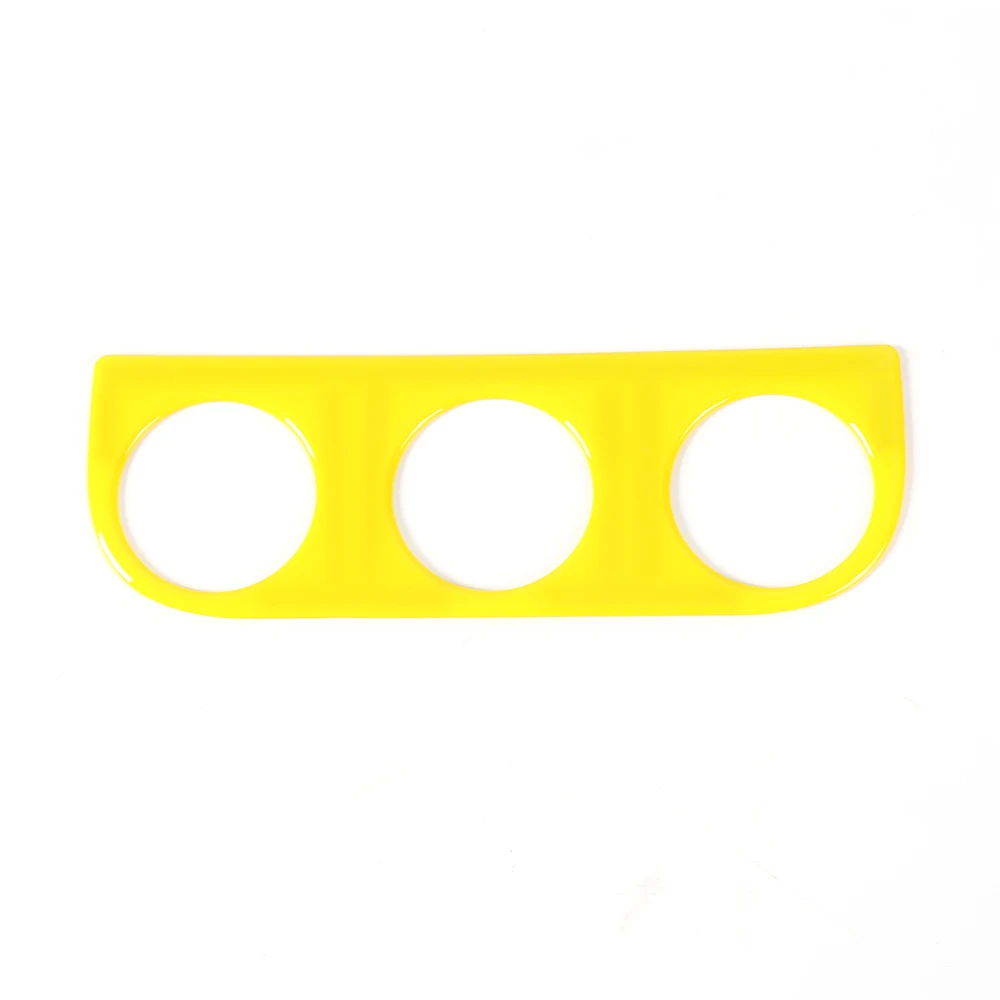 MOPAI Автомобильный интерьер кондиционер переключатель панели украшения крышки наклейки для Jeep Wrangler JK 2011 Up автомобильные аксессуары Стайлинг - Название цвета: yellow