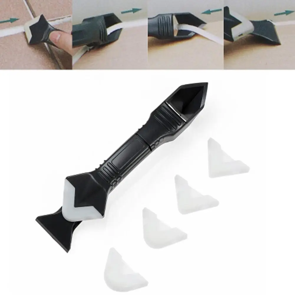

LanLan 3 in one silicone tile carrelage tool scrapers caulking grouting tool sealer Cleaning Dirt Silicone Trowel Scraper Tool