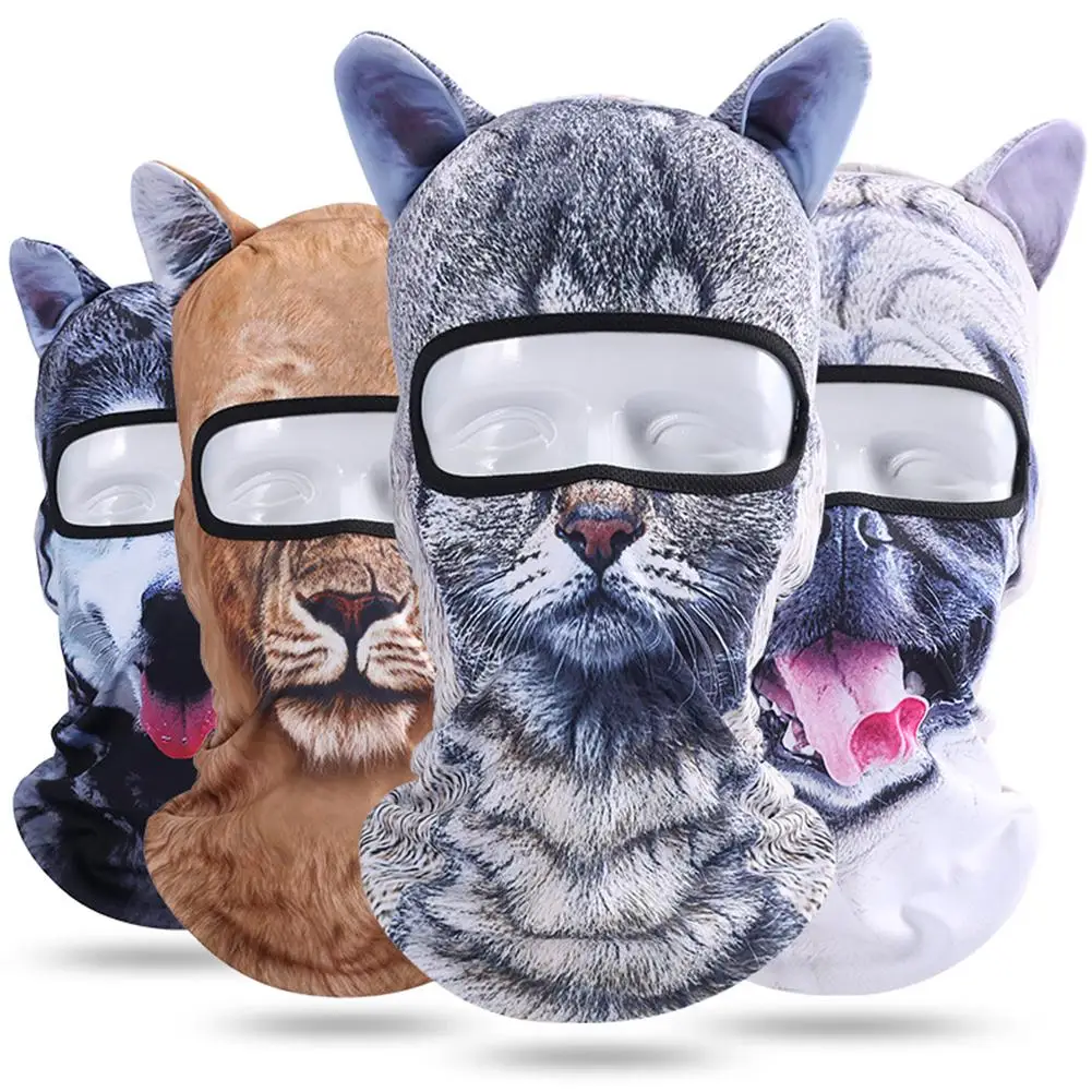 

Fashion 3D Animal Design Outdoor Sunscreen Cycling Cap Ski Mask Balaclava Beanie