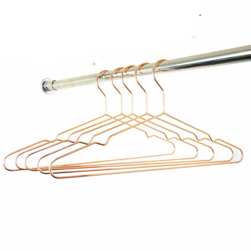 10pcs Lot 40cm Rose Gold Stainless Steel Hangers For Clothes 40cm Rose Gold Stainless Steel