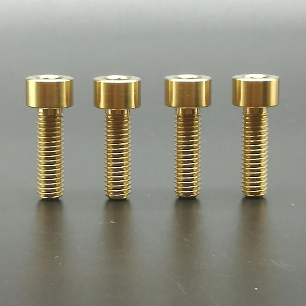 4 шт. титановые болты с шестигранной головкой 6 х16 мм|titanium bolts|bolt tiscrew allen head |