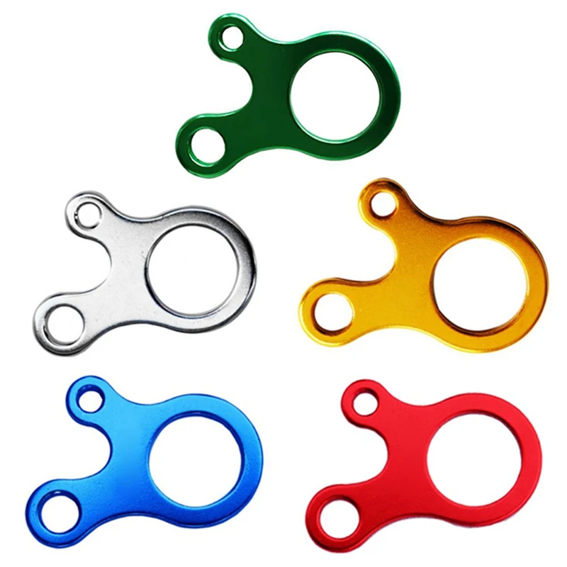 

10Pcs Outdoor Carabiner 3 Hole Fast Knot Rope Buckle Tent Guyline Adjustment Buckle Wind Rope Buckle Anti-slip EDC Tools