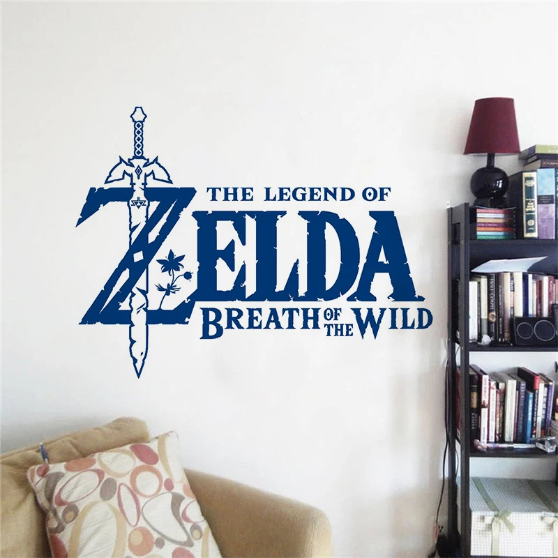 

The Legend of Zelda Breath of the Wild Wall Sticker Nursery Game Room Decoration Vinyl Bedroom Art Poster Mural Decals W147