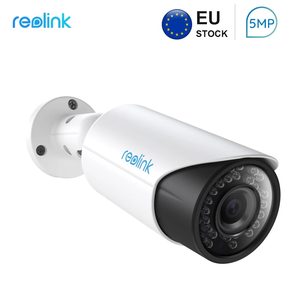 

Reolink RLC-511 PoE IP camera outdoor 5MP 4x Optical Zoom P2P day&night vision Waterproof Bullet Surveillance Camera