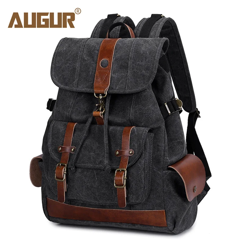 

AUGUR 2018 Backpack Male Fashion Women's Backpacks Canvas College School Student Backpack Travel Bags Causal Rucksacks Women Bag