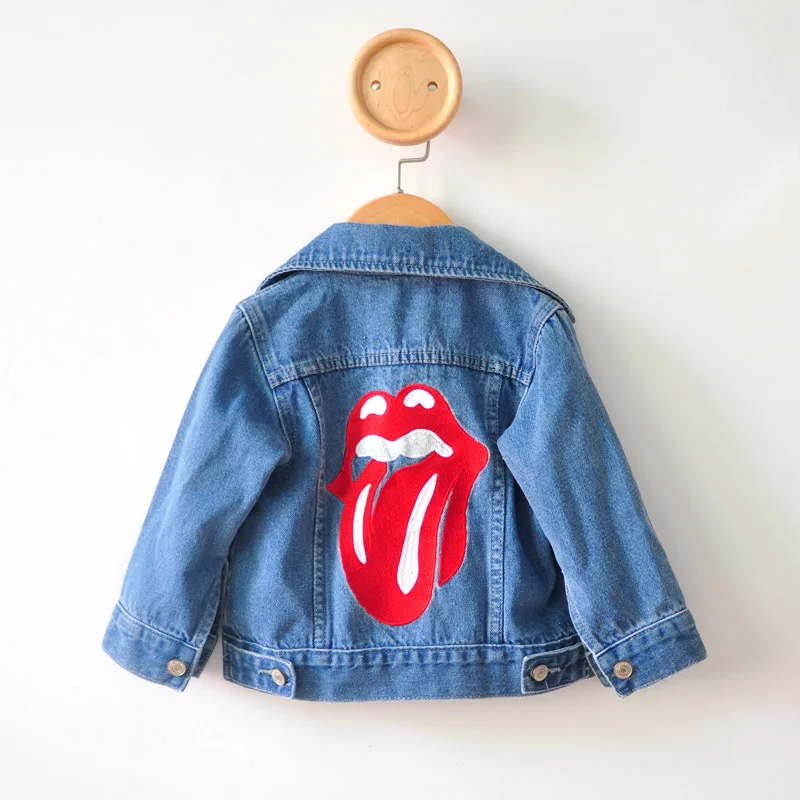 Fashion Jeans Jacket For Girls Embroidery Denim Co