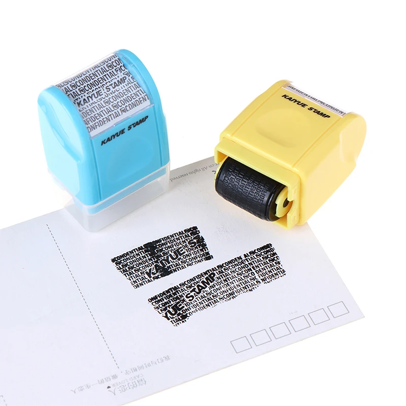 

Identity Theft Protection Privacy Security Stamp Hide ID Protect Roller Guard