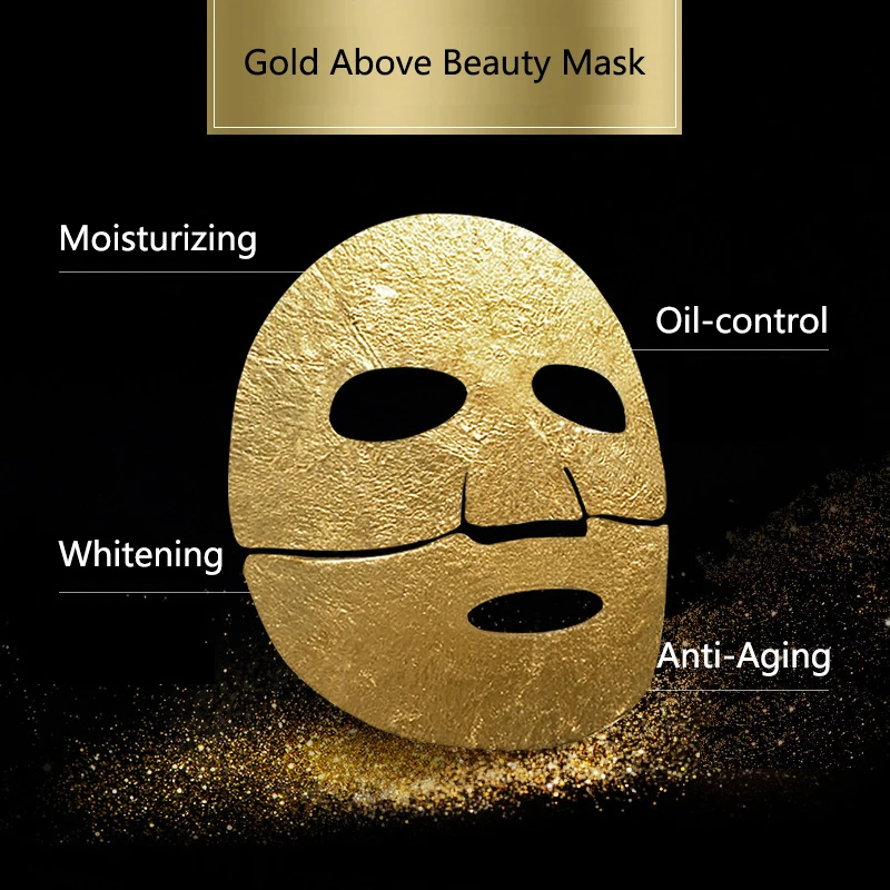 Bioaqua 24K золото выше маски для лица увлажняющий коллаген для лица маска против старения морщин удаление масла контроль ухода за кожей