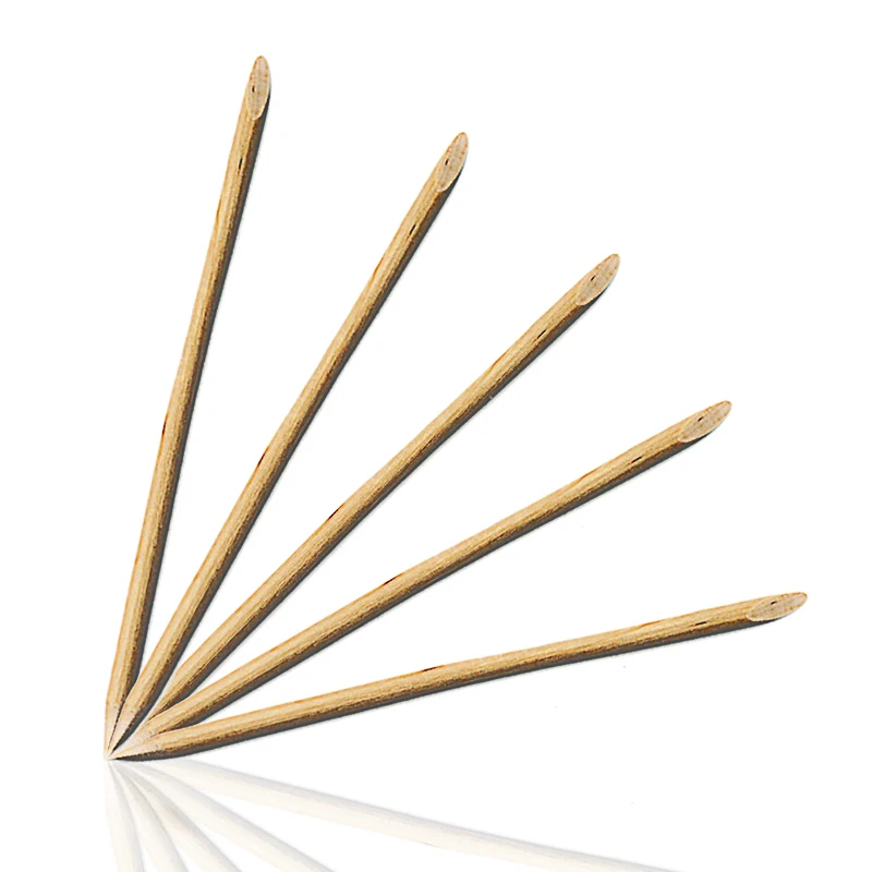 

10Pcs Orange Wood Sticks For Nail Cuticle Pusher Remover Double Sides Manicures Care Nail Cleaner Tool For Gel Polish UV Gel