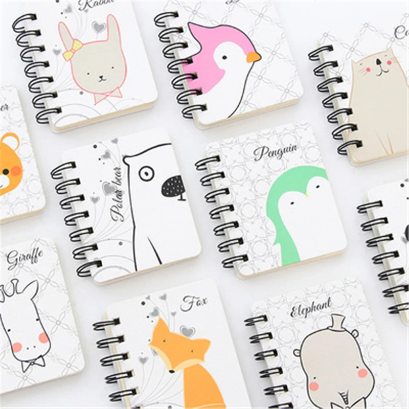 

DL Cute animated cartoon roll coils A small notebook for portable portable notebook student supplies