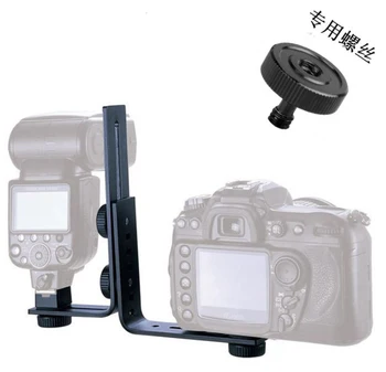 

Camera Tripod L Type Bracket Stand 1/4"Male to 1/4" Female Screw Adapter Hot Shoe Tripod Adapter For Camera Flash Bracket