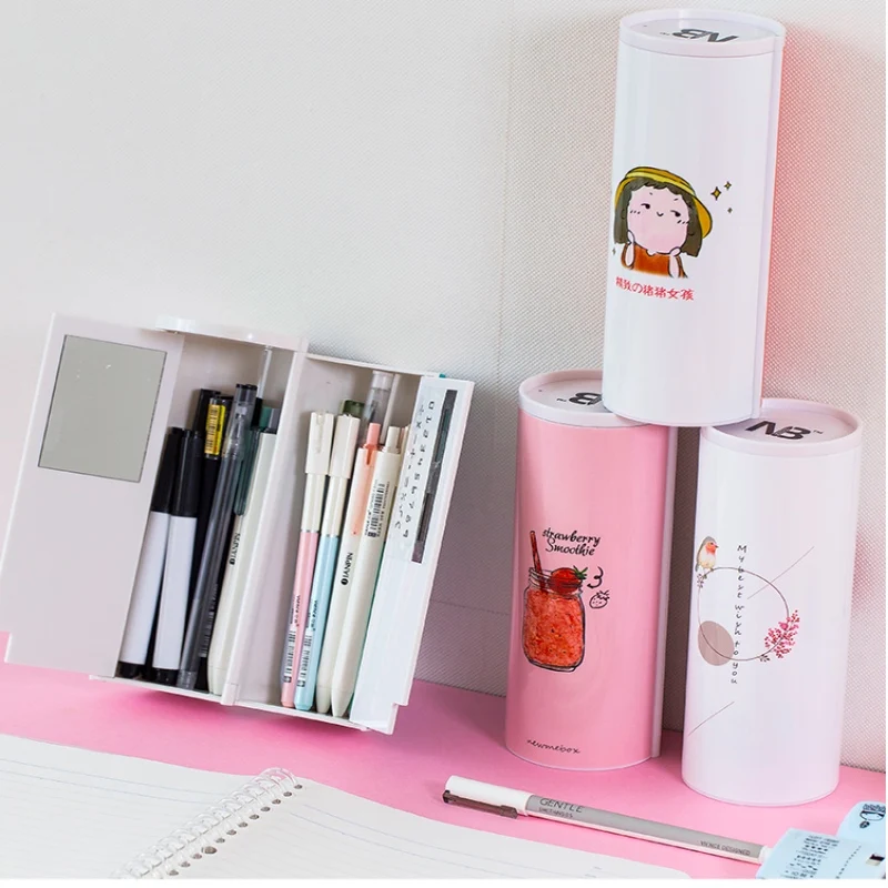 

Popular Super cool Creative pencil case bag big Capacity Cute Pen Bag Box Stationary Kid Gift inside with calculator school