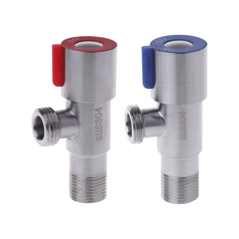 

2.9x8.5cm SUS304 Stainless Steel Hot&Cold Water Triangle Valve G1/2 Thread Angle Valves831F