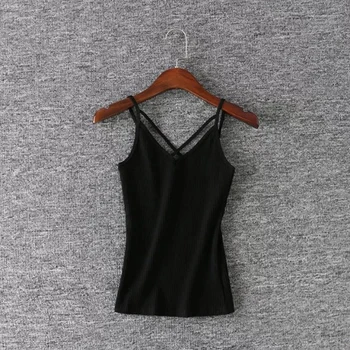 

Summer Camis Women Sexy Modal Cross Vest Tops Female Slim Style Backless Tank Girls Brief Fashion Tanks Top