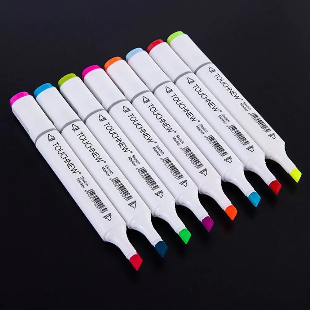 60 цветов набор TOUCHNEW 6 эскиз дети живопись хайлайтер подкладка спиртовой основе маркеры ручки