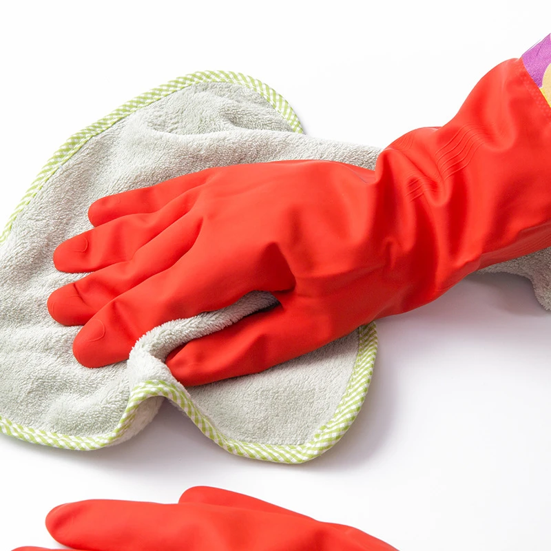 Waterproof Warm Gloves Dish Washing Rubber Gloves For Cleaning Bowls
