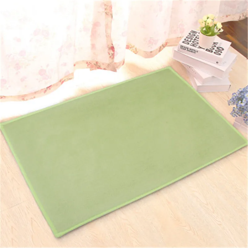 

2019 new non-slip bathroom mat sponge rebound mat super absorbent coral velvet door mat carpet