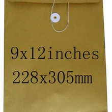 Пустые конверты из крафт-бумаги, Сумка для документов, A4-буквы, данные в хаотичном/алфавитном порядке Размер книга/Журнал конверты Размер 9x12 дюймов или 228x305 мм