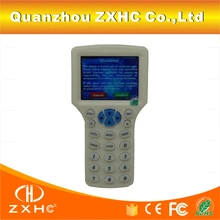Английский Язык RFID Считыватель Писатель Копир Дубликатор IC/ID 10 Частоты С Usb-кабель Для 125 КГц 13.56 МГц карты ЖК-Экран
