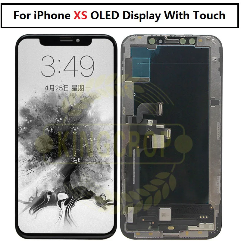 ЖК дисплей OLED для iPhone Xs X S MAX сменный с сенсорным экраном и дигитайзером в сборе