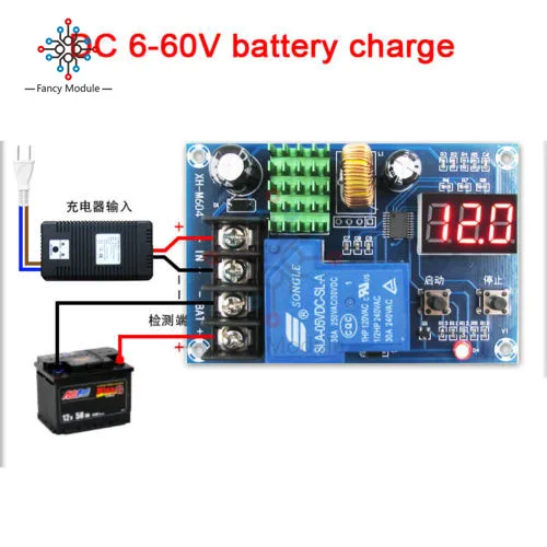 XH-M604 зарядное устройство Модуль управления DC 6-60 в хранение литиевая контроль зарядки аккумулятора переключатель защиты