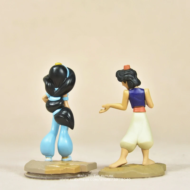 Disney Aladdin Jasmine Princess 9cm Action Figure Anime Mini Decoration PVC Collection Figurine Toys model for children gift