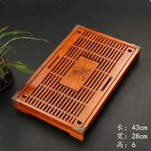 Massivholz tee-tablett Entwässerung wasserspeicher kung fu tee set Schublade tee zimmer bord tabelle Chinesische tee zimmer zeremonie werkzeuge