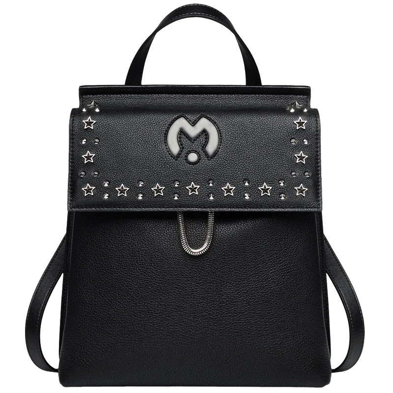 

High Quality designed COW leather backpack 2018 travel bag lady backpacks girl school backpacks mochilas mujer 2018-QM101