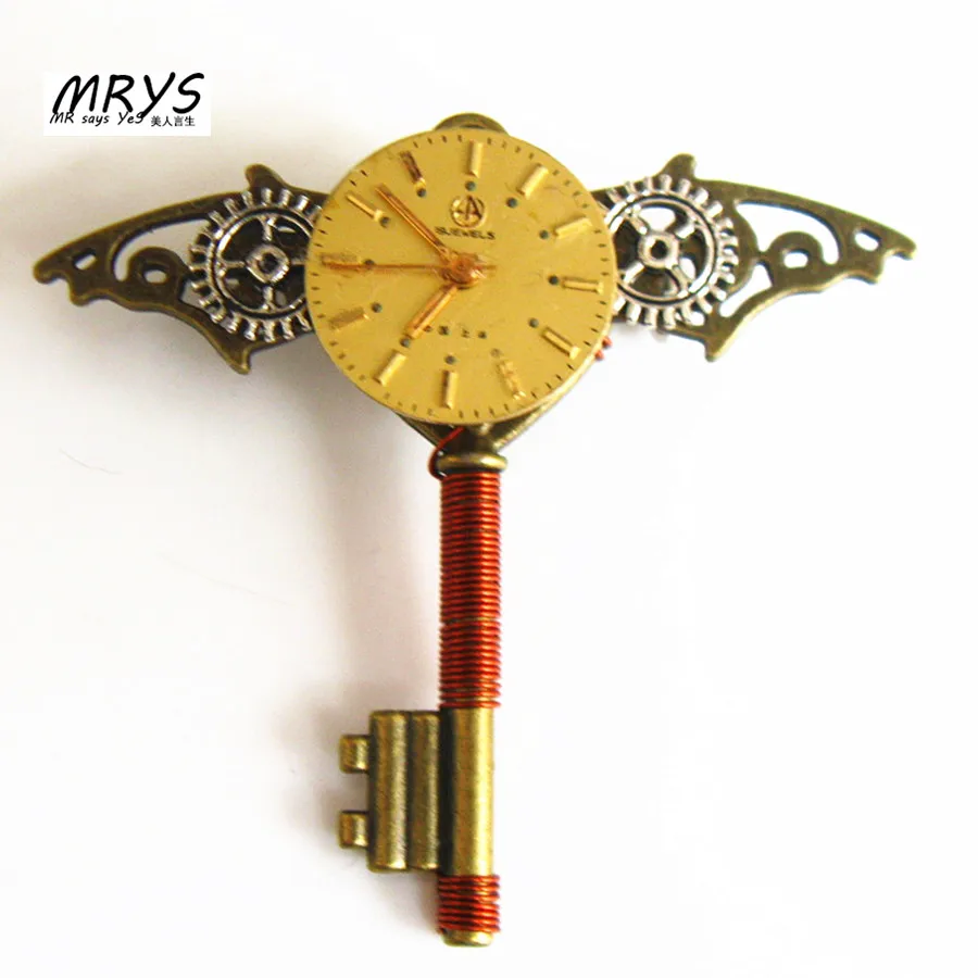 Мужская/Женская Винтажная брошь в стиле стимпанк/готика/рок | Украшения и