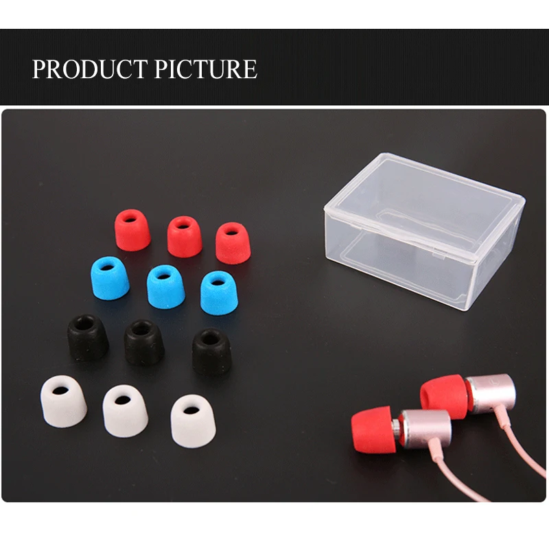 

ANJIRUI 20 pcs/10 pairs Accordance T200 M 12.5mm Headphones 4.0mm caliber Ear plugs Cotton Tips Foam Memory Sponge ear cushion