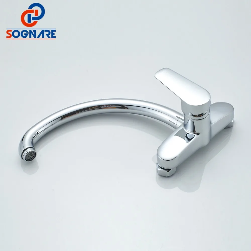 Sognare Kitchen Faucet Wall Mount Single Handle 360 Rotation
