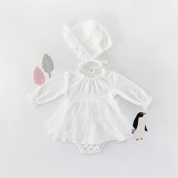 

Ins Hot Spring Summer Infant Baby Girl Rompers Sweet Pirncess Newborn Girl Clothings Korean Rompers
