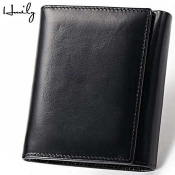 

HMILY Women Purse Natural Leather Female Wallet Genuine Leather Card Holder Trendy Styke Money Bag Short Card Wallets For Ladies