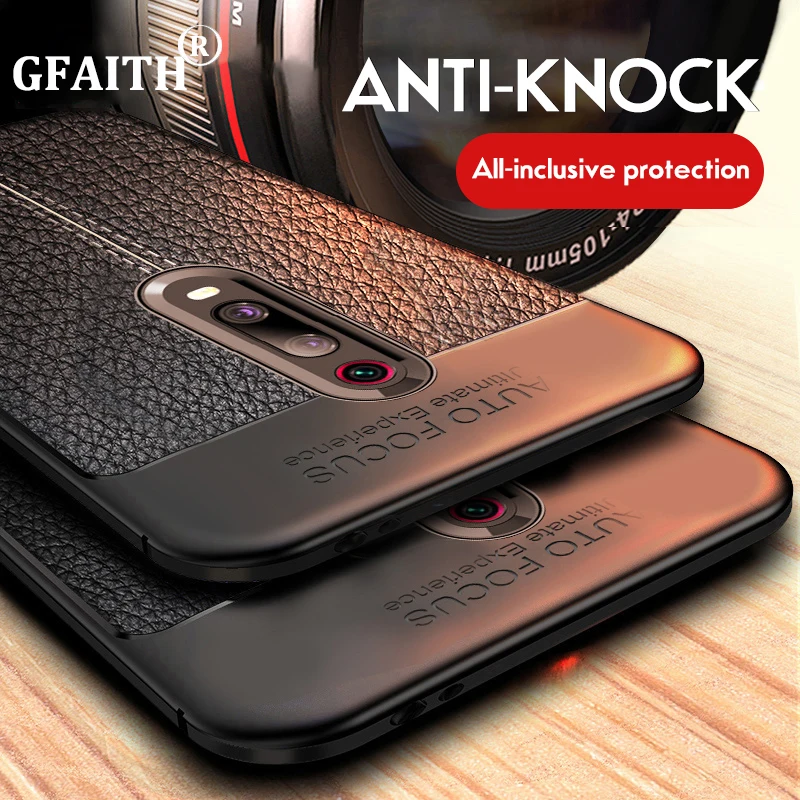 Чехол для Xiaomi Mi 9T мягкий силиконовый защитный чехол Pro противоударные Кожаные